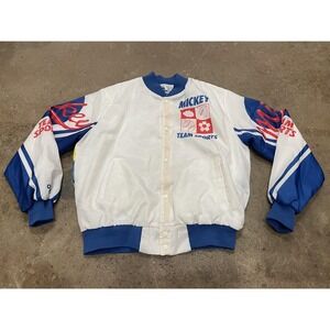 Vintage Mickey Mouse Chalk Line Jacket Mens Large Team Sports USA 90s